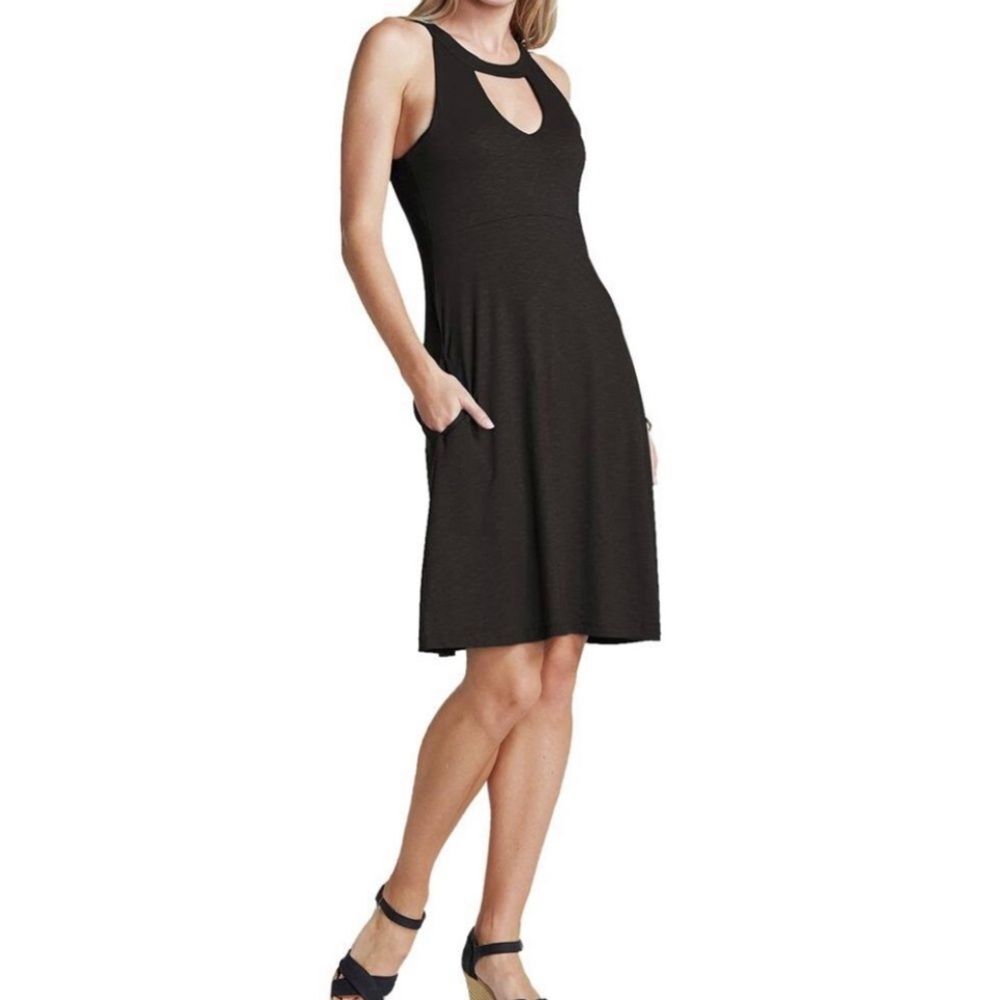 Toad&Co Avalon Heathered Black Dress Size SMALL‎